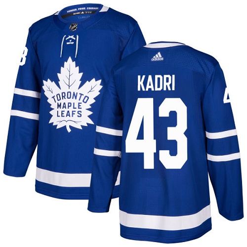 Men's Adidas Toronto Maple Leafs #43 Nazem Kadri Blue Stitched NHL Jersey